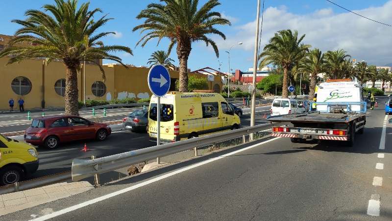Imagen de archivo de un accidente en la Avenida del Cabildo (Foto TA)